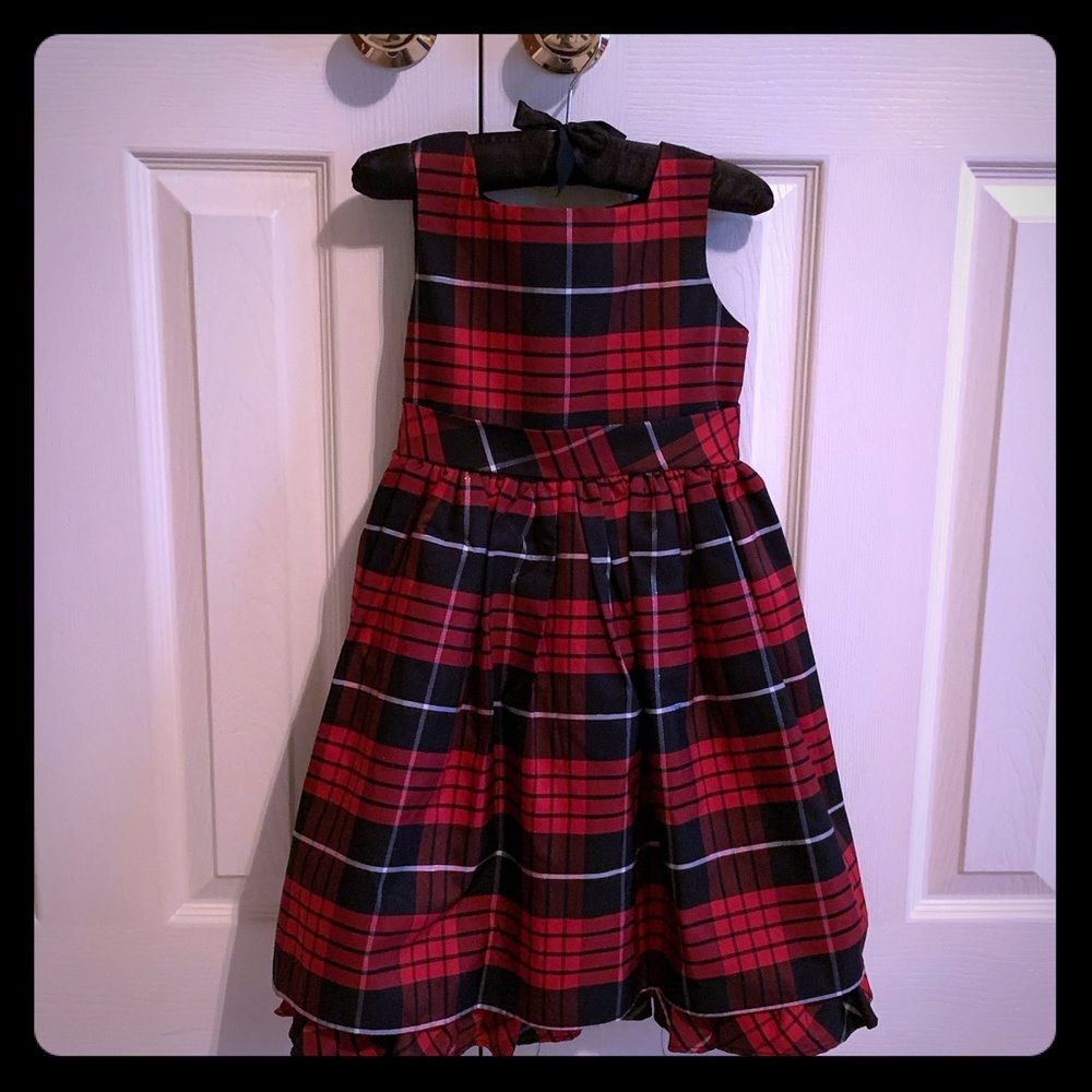 Girls Holiday Plaid Dress